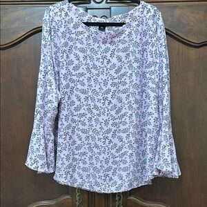 Ann Taylor Floral Lavender Women's Top